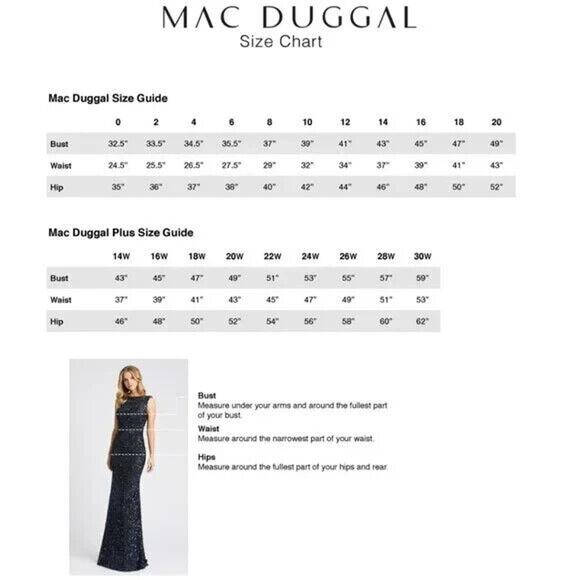 MAC DUGGAL SEQUIN DRESS WITH EMBELISHED HEMLINE NUDE SILVER SZ 10 10740 - Picture 6 of 6